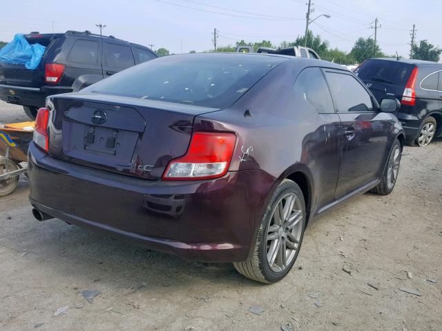JTKJF5C72C3037264 - 2012 TOYOTA SCION TC მუქწითელი ფოტო 4