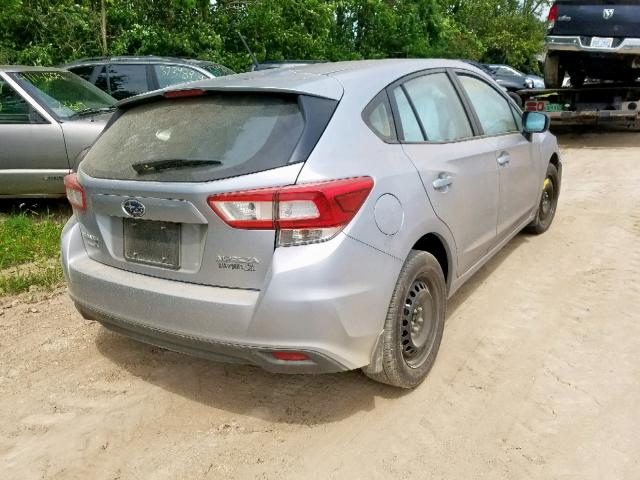 4S3GTAA68K3737477 - 2019 SUBARU IMPREZA SILVER photo 4