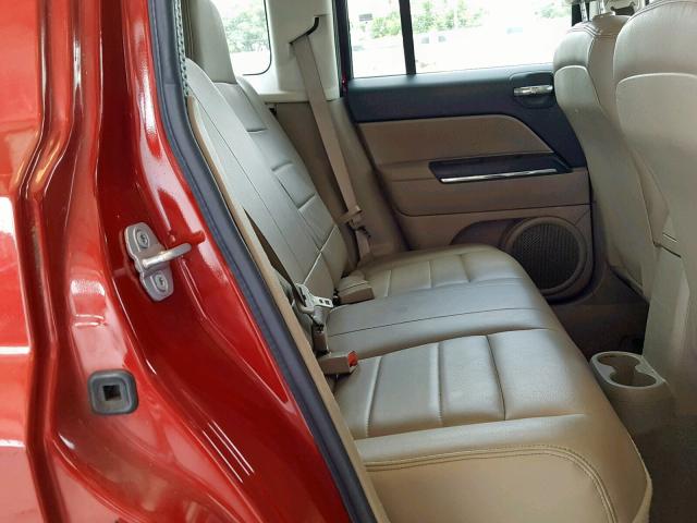 1J8FT48BX9D155703 - 2009 JEEP PATRIOT LI RED photo 6