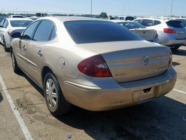 2G4WC532851235264 - 2005 BUICK LACROSSE C GOLD photo 3