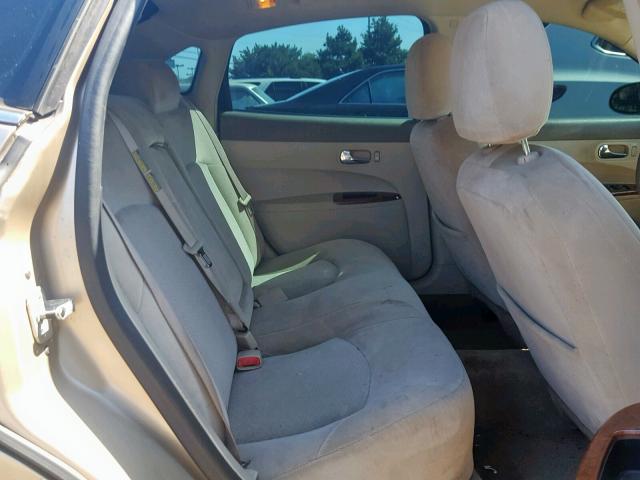 2G4WC532851235264 - 2005 BUICK LACROSSE C GOLD photo 6