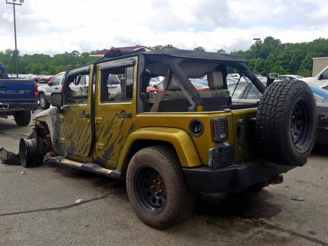 1J4GA59157L214652 - 2007 JEEP WRANGLER S GREEN photo 3