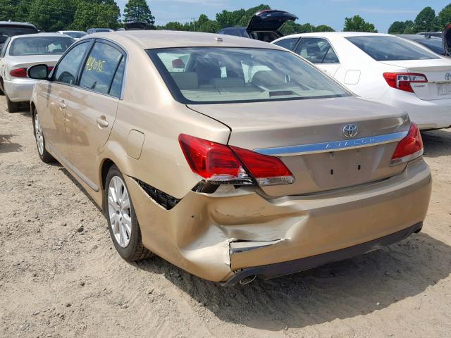 4T1BK3DB9BU426812 - 2011 TOYOTA AVALON BAS GOLD photo 3