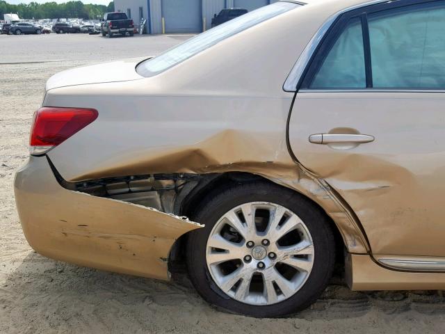 4T1BK3DB9BU426812 - 2011 TOYOTA AVALON BAS GOLD photo 9