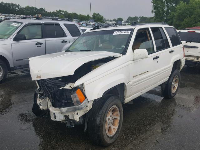 1J4GZ78S3VC579228 - 1997 JEEP GRAND CHER WHITE photo 2