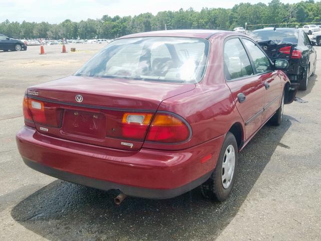 JM1BB1414T0333592 - 1996 MAZDA PROTEGE DX RED photo 4