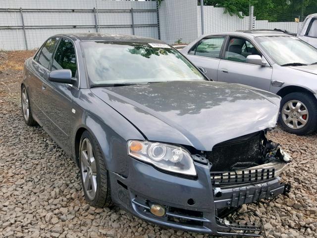 WAUDH78E38A163540 - 2008 AUDI A4 3.2 QUA GRAY photo 1