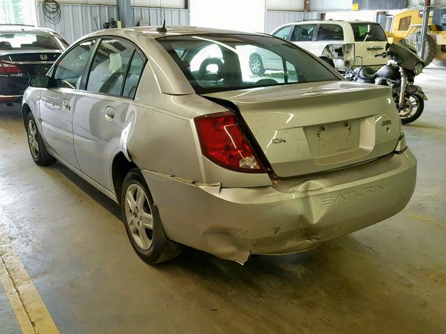 1G8AJ55F77Z117859 - 2007 SATURN ION LEVEL SILVER photo 3