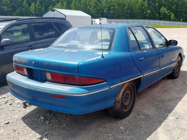 1G4NV54N4PC250548 - 1993 BUICK SKYLARK CU BLUE photo 4