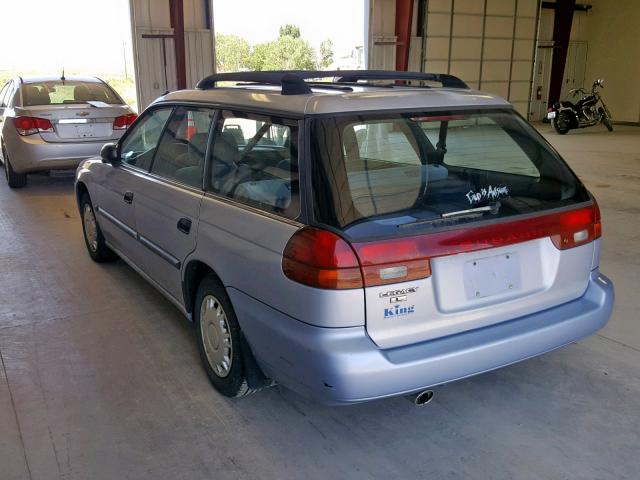 4S3BK6354S6356545 - 1995 SUBARU LEGACY L BLUE photo 3