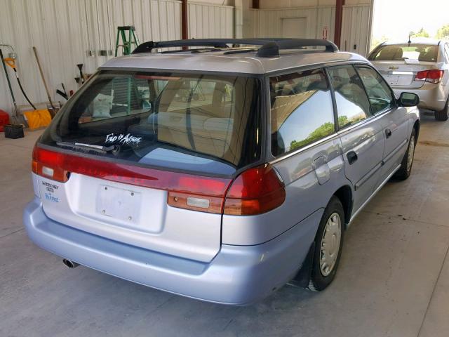 4S3BK6354S6356545 - 1995 SUBARU LEGACY L BLUE photo 4