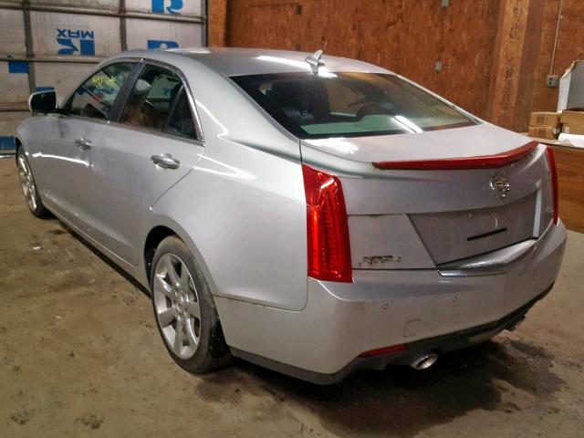 1G6AH5R30D0122891 - 2013 CADILLAC ATS LUXURY SILVER photo 3