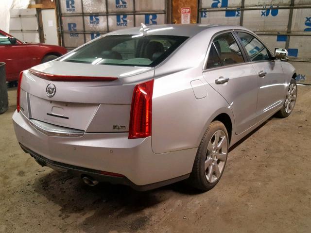 1G6AH5R30D0122891 - 2013 CADILLAC ATS LUXURY SILVER photo 4