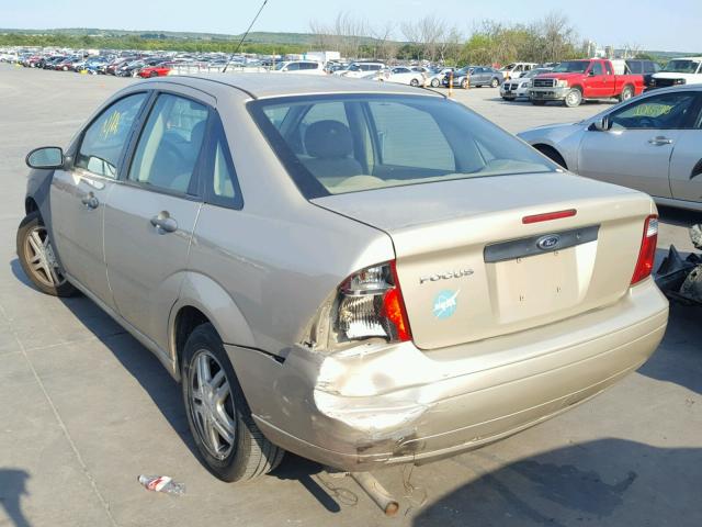 1FAFP34N47W126050 - 2007 FORD FOCUS ZX4 BEIGE photo 3