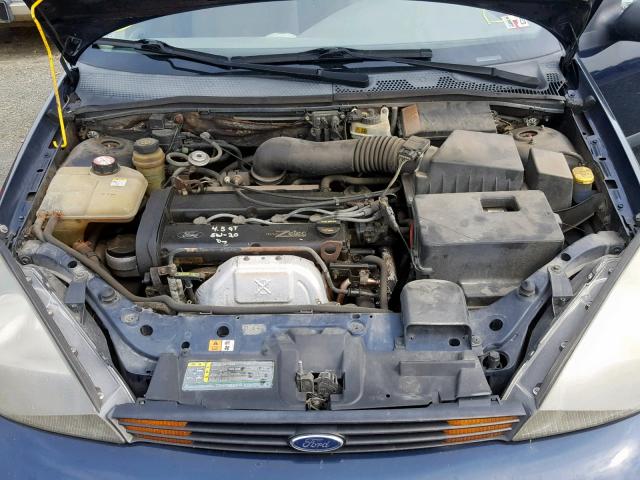 3FAHP31373R138492 - 2003 FORD FOCUS ZX3 BLUE photo 7