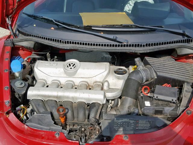 3VWPG3AG0AM015925 - 2010 VOLKSWAGEN NEW BEETLE წითელი ფოტო 7