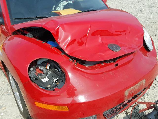 3VWPG3AG0AM015925 - 2010 VOLKSWAGEN NEW BEETLE წითელი ფოტო 9