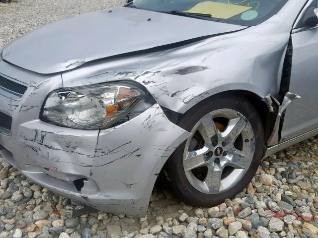 1G1ZH57BX9F259666 - 2009 CHEVROLET MALIBU 1LT SILVER photo 9