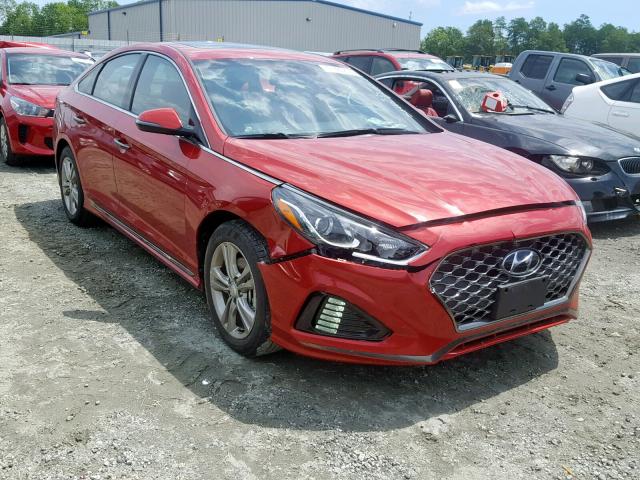 5NPE34AF7KH785257 - 2019 HYUNDAI SONATA LIM RED photo 1