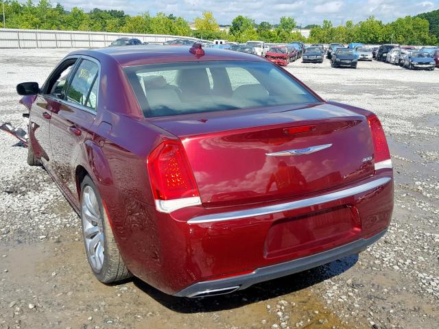 2C3CCAAG1JH249530 - 2018 CHRYSLER 300 TOURIN BURGUNDY photo 3