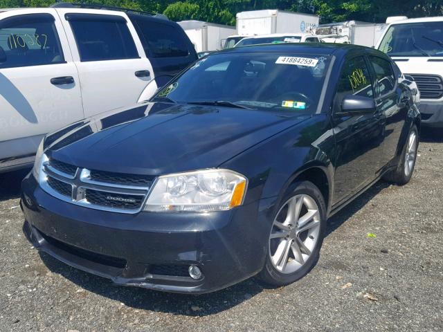 1B3BD1FG7BN523644 - 2011 DODGE AVENGER MA BLACK photo 2