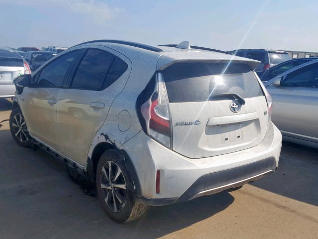 JTDKDTB30J1603340 - 2018 TOYOTA PRIUS C WHITE photo 3