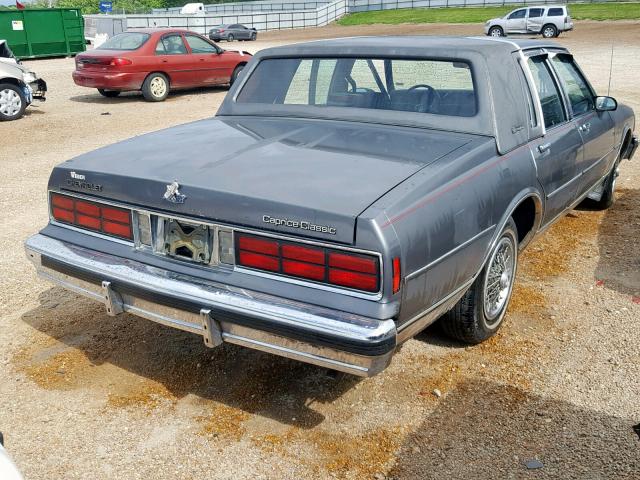 1G1BU51HXJA172720 - 1988 CHEVROLET CAPRICE CL GRAY photo 4