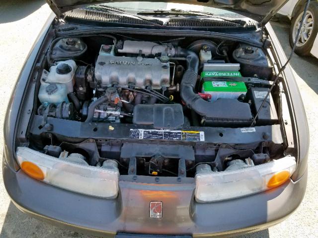 1G8ZH52841Z242619 - 2001 SATURN SL1 GRAY photo 7