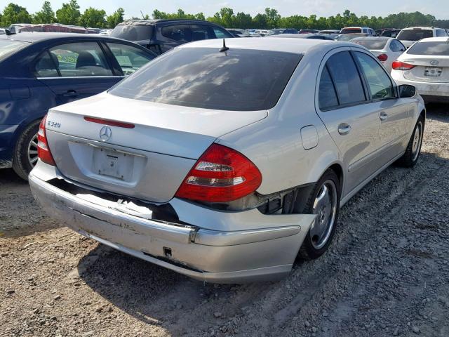 WDBUF65J03A153835 - 2003 MERCEDES-BENZ E 320 SILVER photo 4