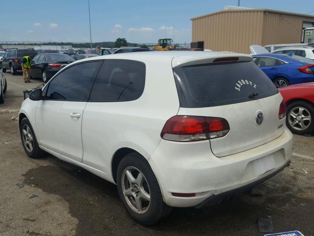 WVWAA7AJ0AW092114 - 2010 VOLKSWAGEN GOLF 白色 照片 3