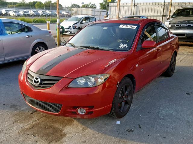 JM1BK123951238155 - 2005 MAZDA 3 S RED photo 2