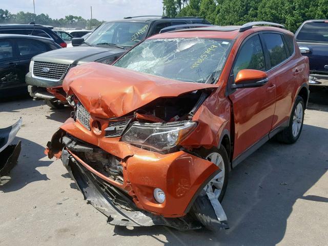 2T3YFREV1FW231018 - 2015 TOYOTA RAV4 LIMIT ORANGE photo 2