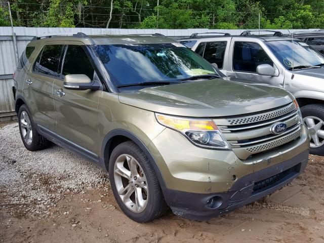 1FM5K7F80DGC11570 - 2013 FORD EXPLORER L GREEN photo 1