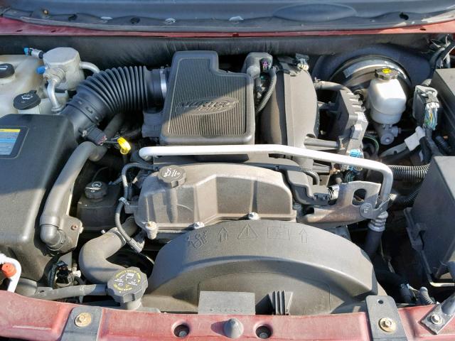 1GKDT13S662242904 - 2006 GMC ENVOY RED photo 7