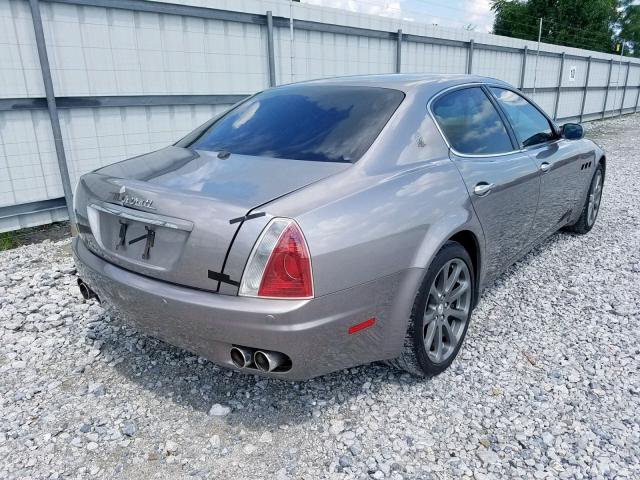 ZAMCE39A960023633 - 2006 MASERATI QUATTROPOR SILVER photo 4