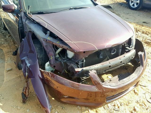 1HGCP3F87BA020865 - 2011 HONDA ACCORD EXL RED photo 9