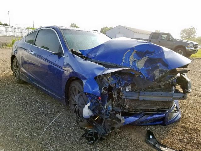 1HGCS21868A007212 - 2008 HONDA ACCORD EXL BLUE photo 1