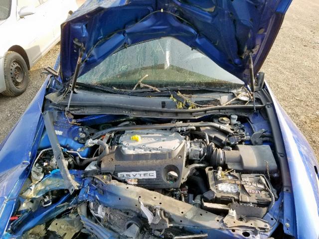 1HGCS21868A007212 - 2008 HONDA ACCORD EXL BLUE photo 7