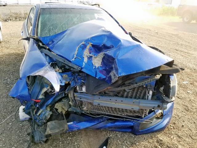 1HGCS21868A007212 - 2008 HONDA ACCORD EXL BLUE photo 9