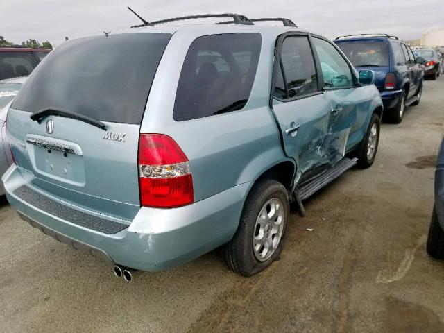 2HNYD186X2H526019 - 2002 ACURA MDX TOURIN GREEN photo 4