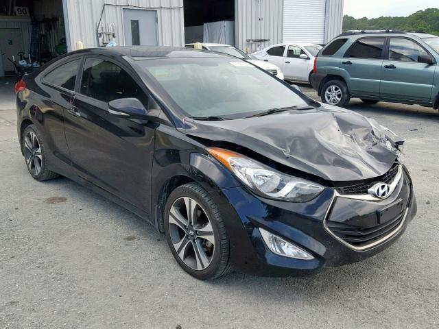 KMHDH6AE4DU011794 - 2013 HYUNDAI ELANTRA CO BLACK photo 1