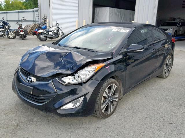 KMHDH6AE4DU011794 - 2013 HYUNDAI ELANTRA CO BLACK photo 2