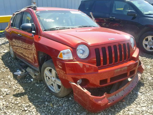 1J8FT47W97D130373 - 2007 JEEP COMPASS MAROON photo 1