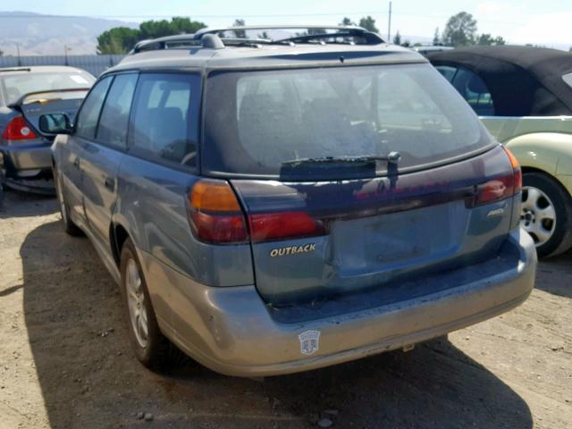 4S3BH665517616793 - 2001 SUBARU LEGACY OUT GREEN photo 3