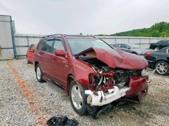 JTEDP21AX60096966 - 2006 TOYOTA HIGHLANDER RED photo 1