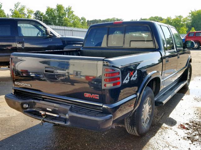 1GTDT13W51K207682 - 2001 GMC SONOMA BLACK photo 4