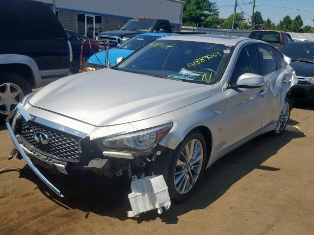 JN1EV7AP7JM355868 - 2018 INFINITI Q50 LUXE WHITE photo 2