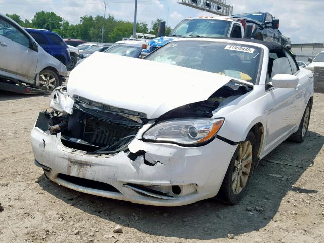 1C3BCBEB6CN169232 - 2012 CHRYSLER 200 TOURIN WHITE photo 2