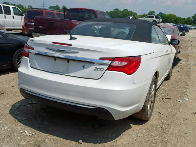 1C3BCBEB6CN169232 - 2012 CHRYSLER 200 TOURIN WHITE photo 4