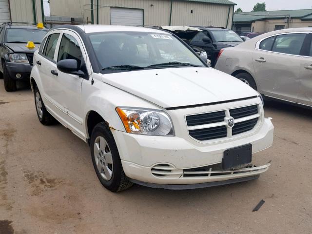 1B3HB28B68D718270 - 2008 DODGE CALIBER WHITE photo 1